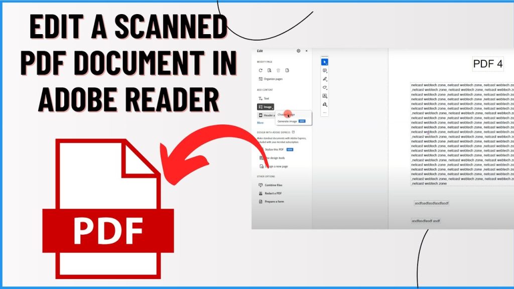 pdf repair for scanned documents person opening scanned PDF in Adobe Acrobat Reader showing error message