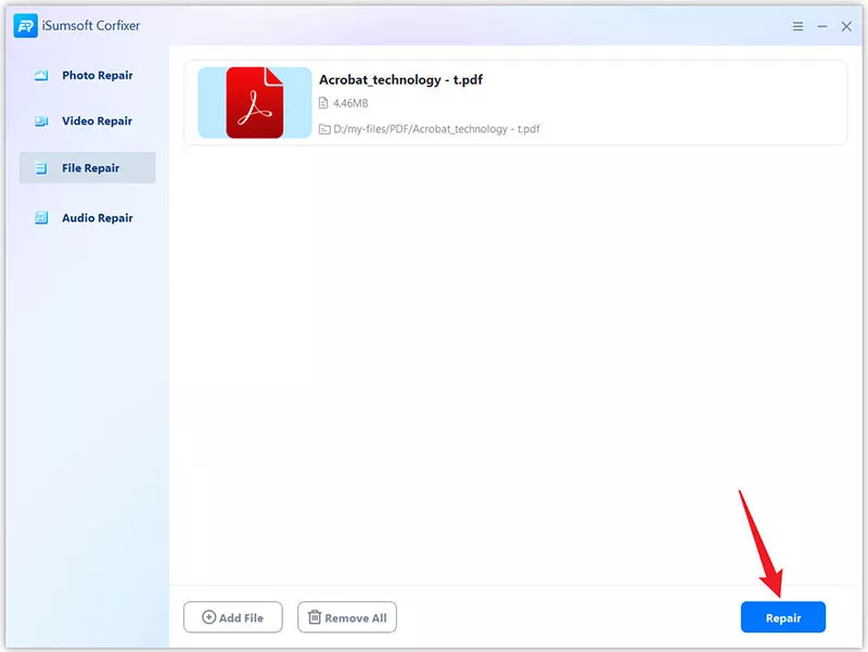 pdf repair library Python saving a repaired PDF file