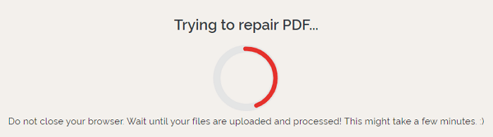 pdf repair online no signup download repaired pdf button