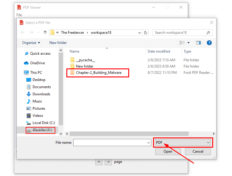 pdf repair sdk Python code opening a PDF file with open function for repair SDK