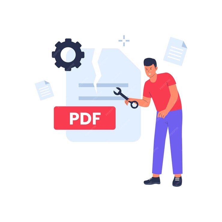 pdf repair service downloaded repaired PDF file icon on desktop