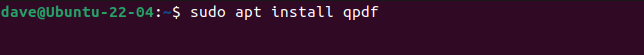 qpdf repair pdf qpdf repair command example terminal