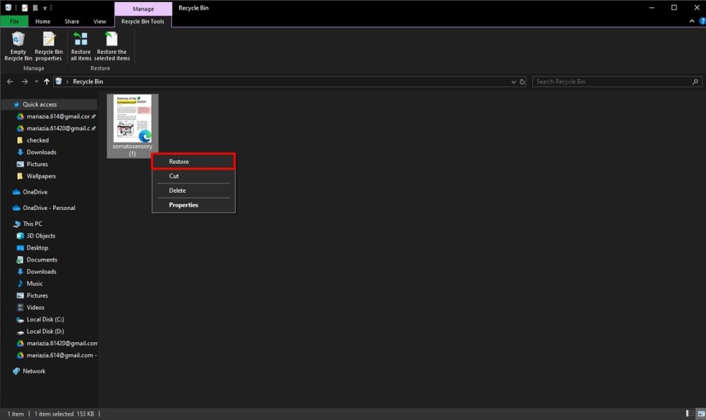 recover bank statement pdf Windows recycle bin with PDF file icon highlighted