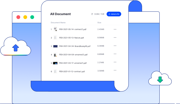 recover contract pdf contract PDF backup on cloud storage