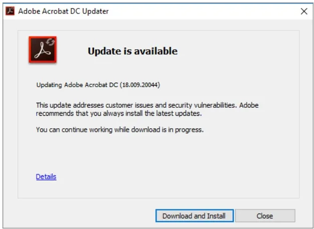 recover ebook pdf Adobe Acrobat Pro PDF repair settings dialog