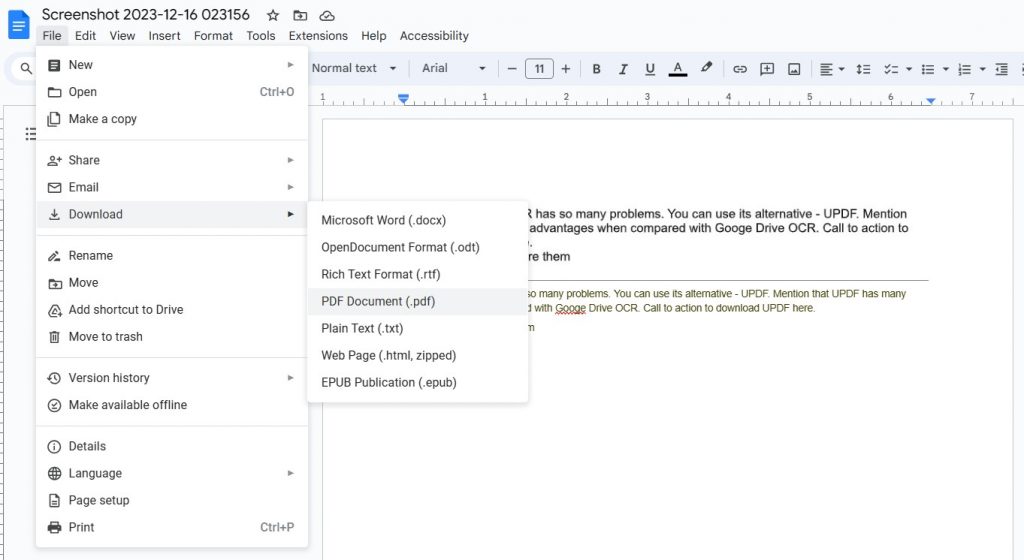recover ebook pdf OCR PDF to text conversion in Google Drive