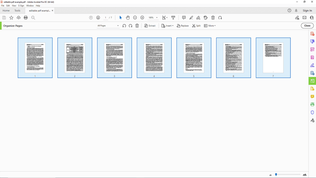 recover large pdf file extracting pages from large PDF in Adobe Acrobat