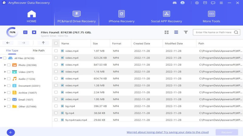 recover pdf after virus antivirus software scanning files on laptop screen with PDF icons
