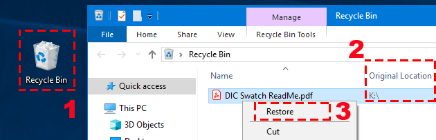 recover pdf file recycle bin pdf file recovery icon
