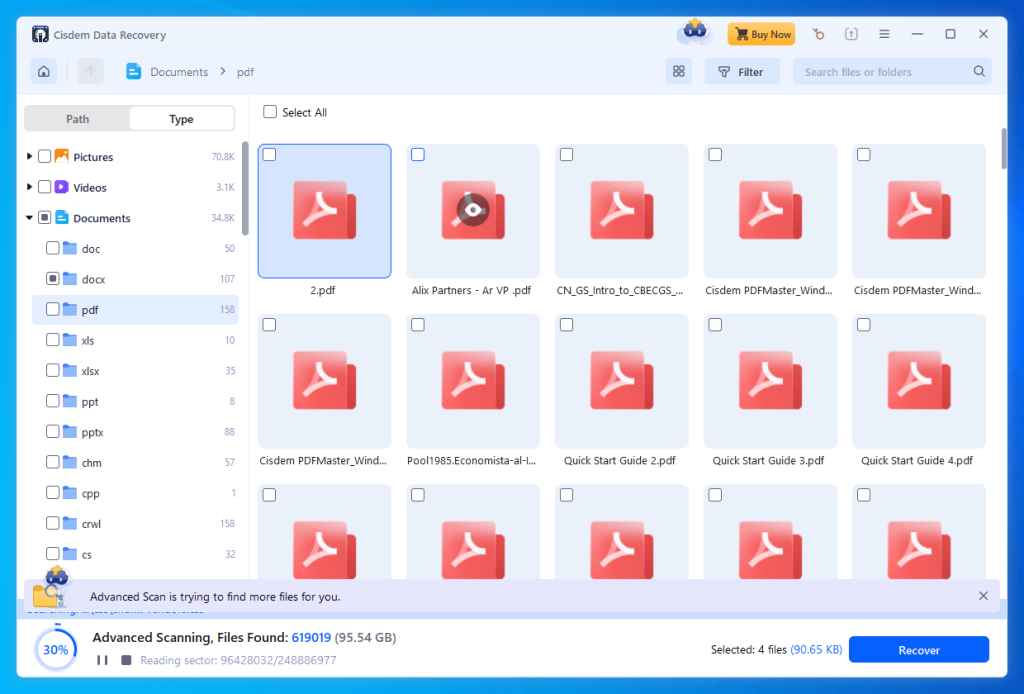 recover pdf from whatsapp Uploading corrupted PDF to online repair tool interface