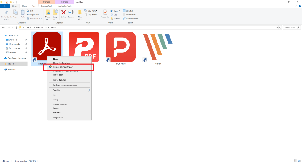 repair academic pdf Adobe Acrobat Pro menu showing 'Open and Repair' option