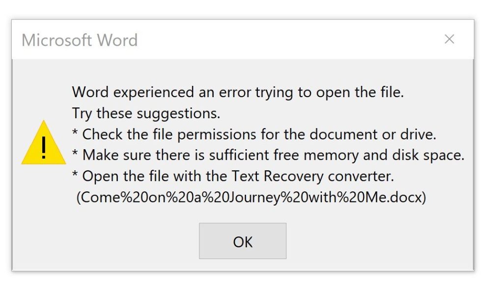 repair contract pdf PDF error message file cannot be opened corrupted document