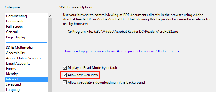 repair fast web view pdf PDF properties window showing Fast Web View status