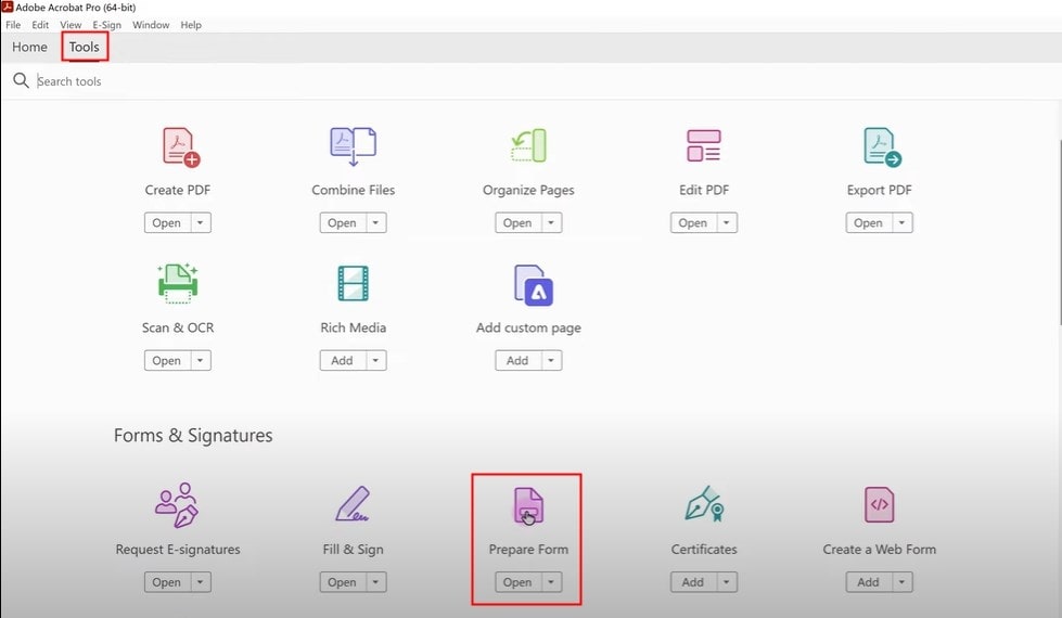repair fillable pdf Adobe Acrobat Prepare Form tool showing field properties panel