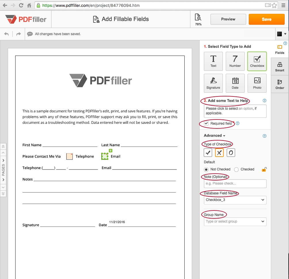 repair fillable pdf testing fillable pdf form by typing into text fields and selecting checkboxes