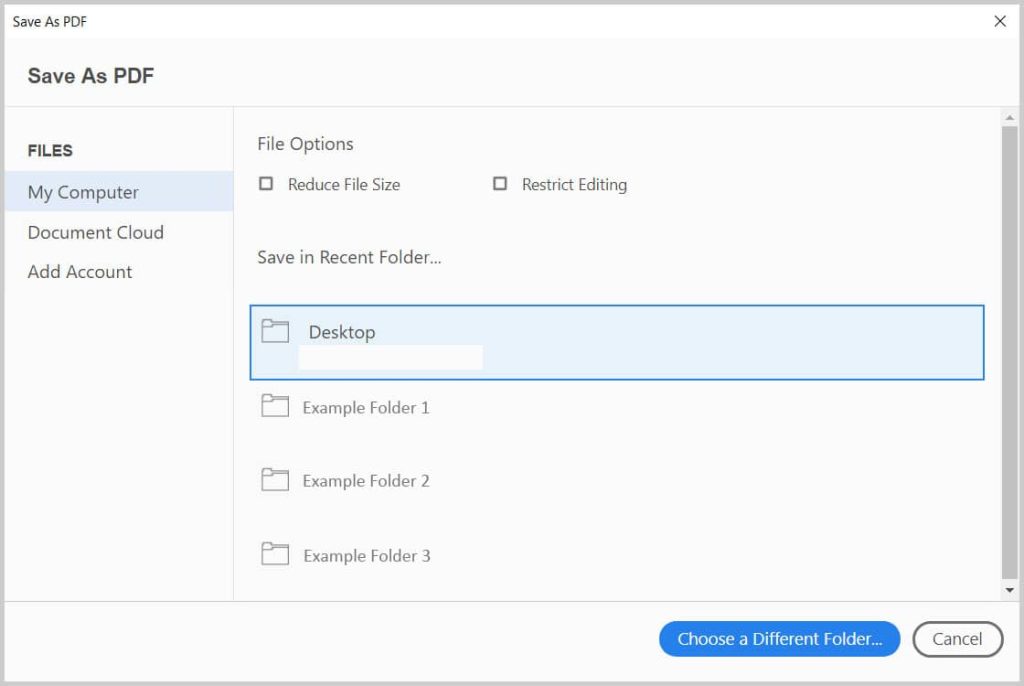 repair incomplete pdf Adobe Acrobat Pro dialog showing Save As Optimized PDF with Audit Space Usage selected