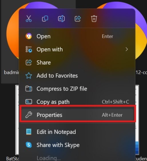 repair pdf after incomplete download Windows file properties showing PDF file size in kilobytes
