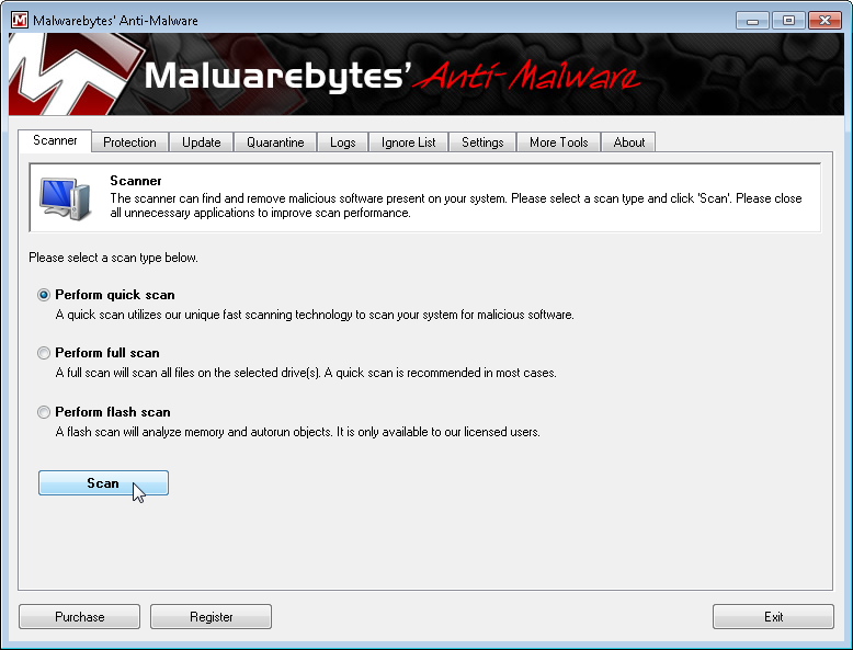 repair pdf after malware malware scan antivirus software screenshot windows