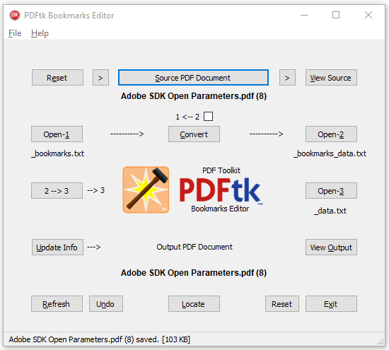 repair pdf after malware pdftk command line pdf toolkit repair screenshot