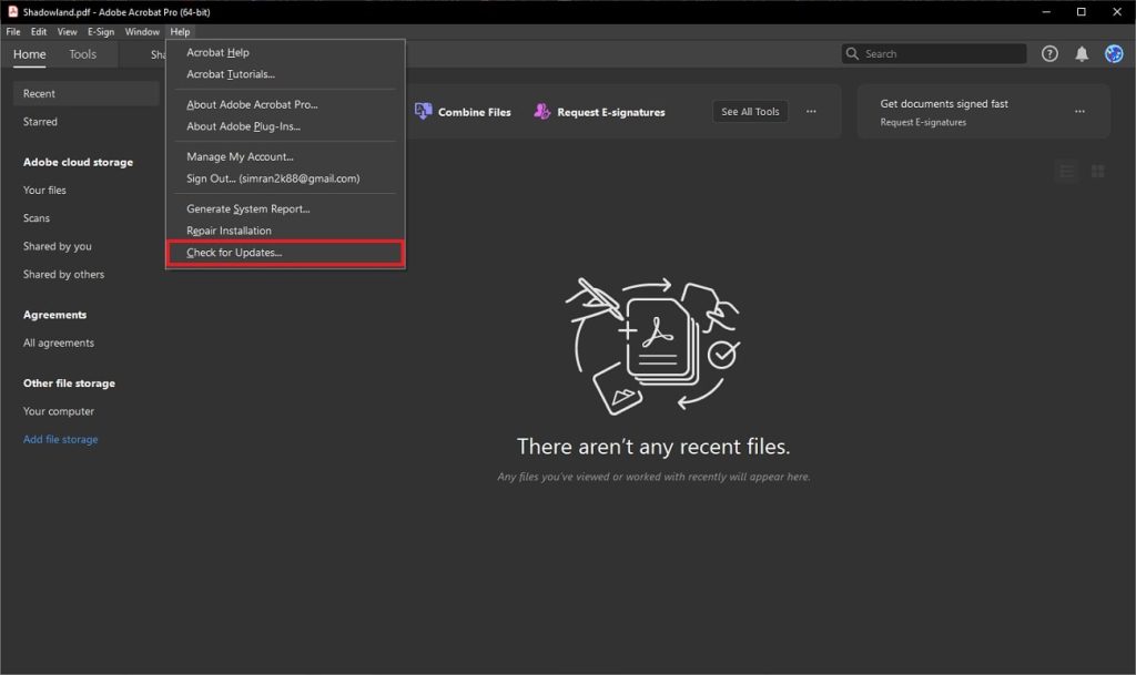 repair pdf after zip extraction Adobe Acrobat PDF repair tool interface showing repair option