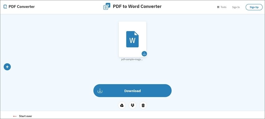 repair pdf converted from word PDF24 online repair tool interface with upload button
