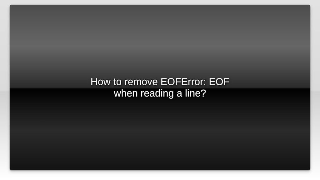 repair pdf eof error PDF EOF error message on computer screen
