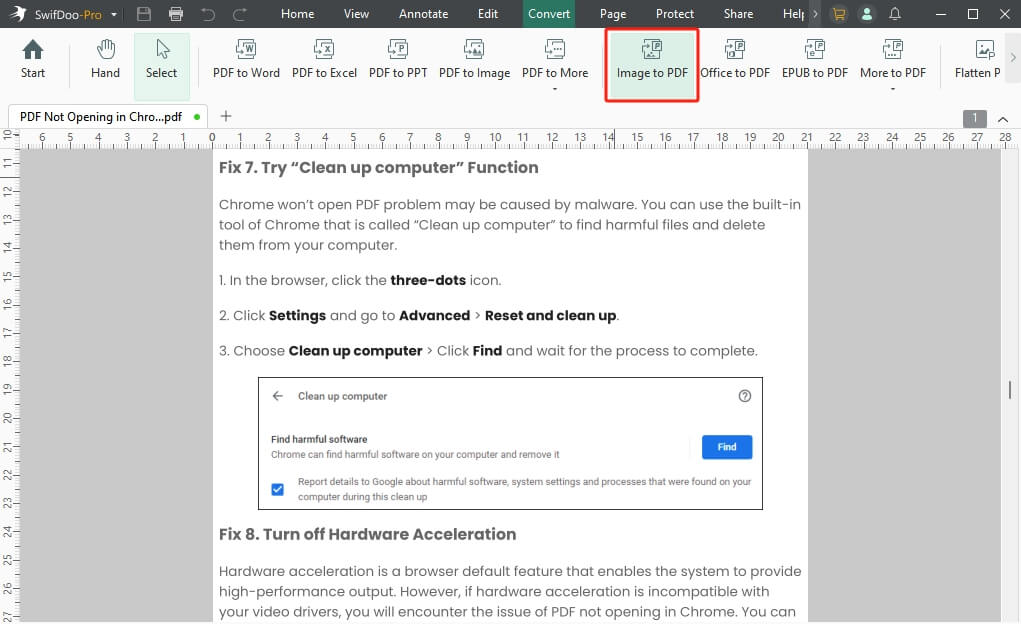 repair pdf for chrome Chrome Print to PDF options screenshot