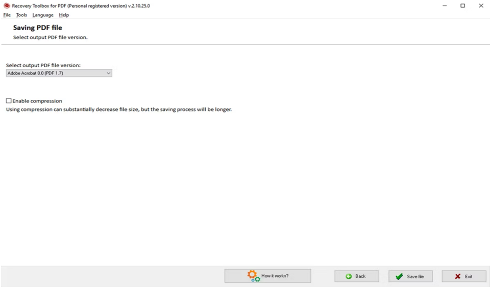 repair pdf from dropbox Ghostscript command line repairing PDF screenshot