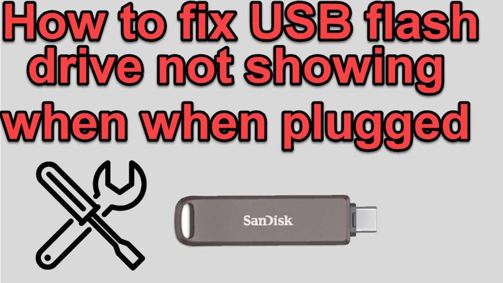 repair pdf from usb USB flash drive plugged into laptop with PDF file icon on screen