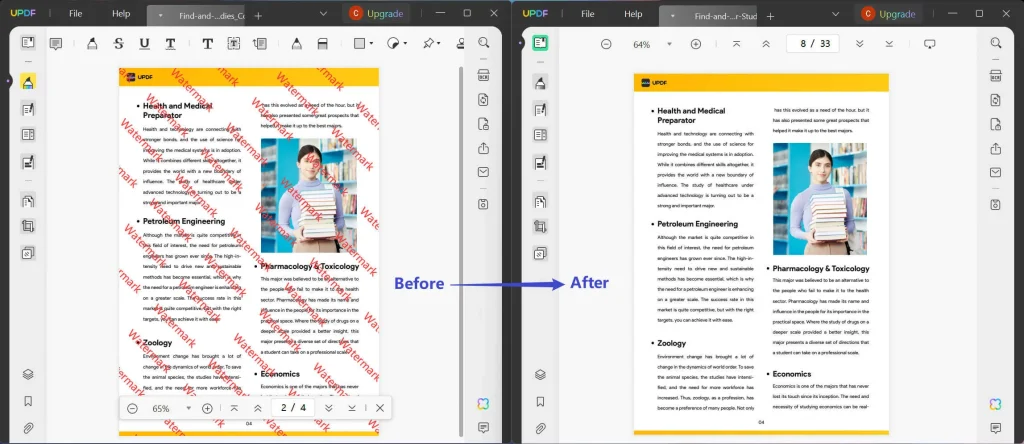 repair pdf without watermark clean PDF document no watermark