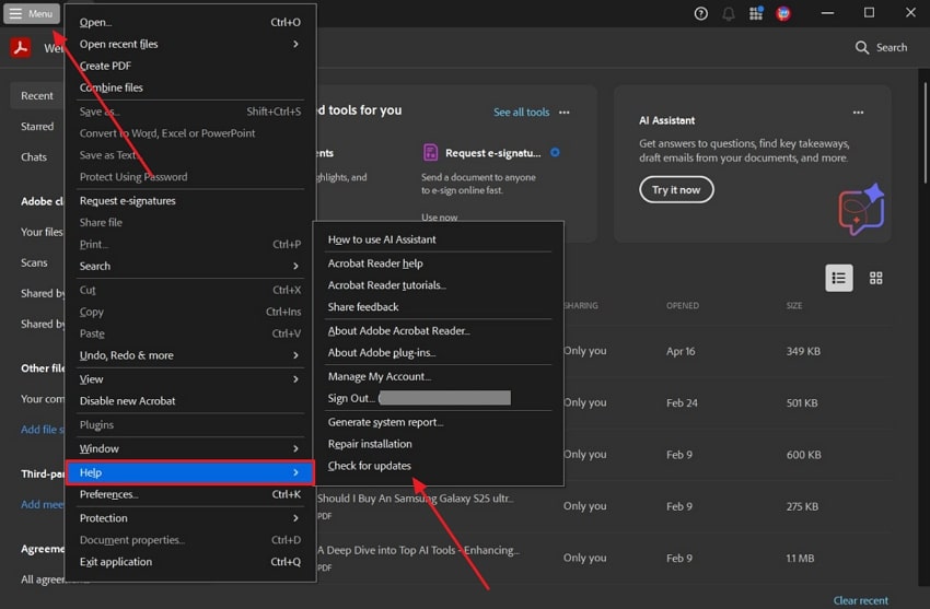 repair small pdf file Adobe Acrobat Pro repair PDF dialog box screenshot