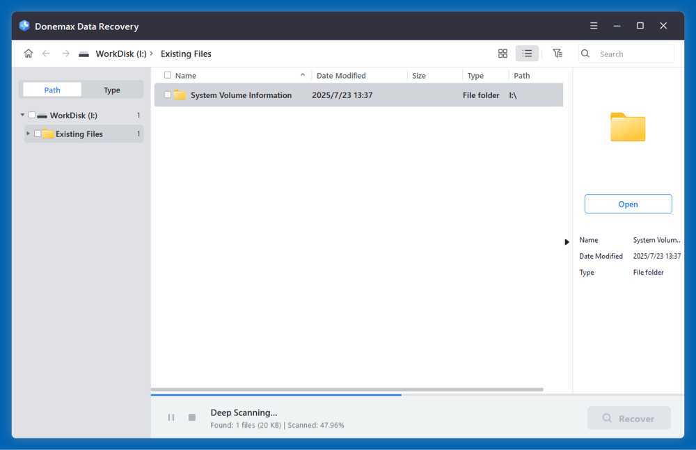 restore pdf file hard drive recovery software scanning with PDF files found