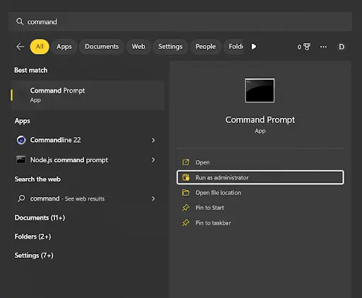 restore pdf metadata Command prompt window on Windows with cursor blinking after a command prompt