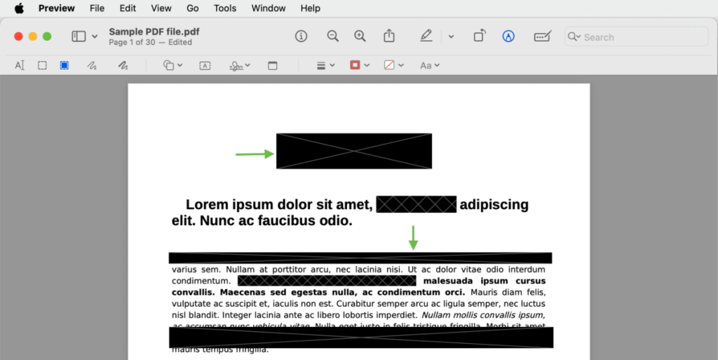 secure pdf repair online redacting text in PDF using Preview app Mac