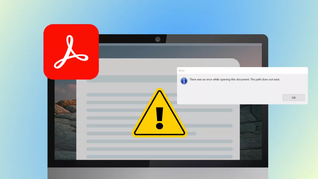 there was an error opening this document pdf repair Adobe Acrobat repair PDF menu