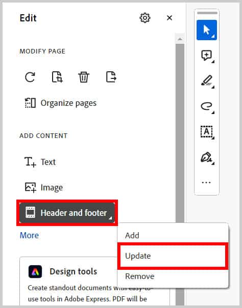 why pdf shows blank pages Adobe Acrobat Reader update settings menu