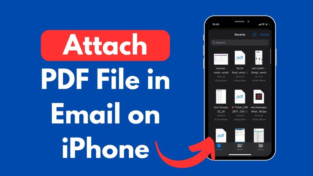 how to repair pdf on iphone iPhone Mail app showing PDF attachment preview