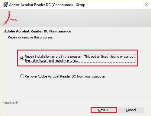 pdf file is damaged Adobe Acrobat repair PDF feature dialog box with repair options