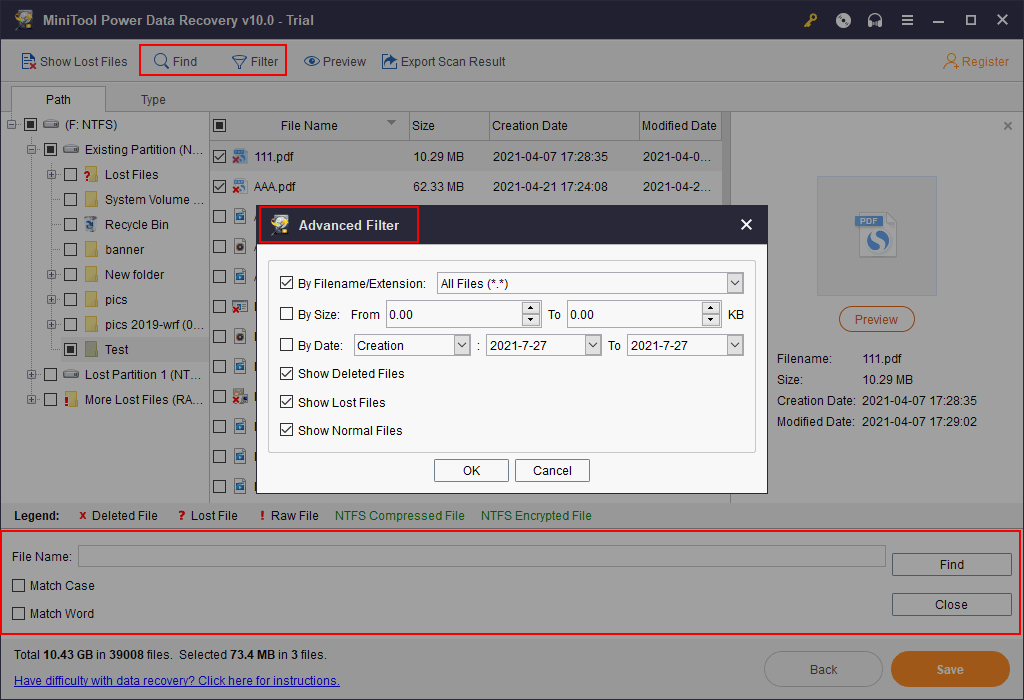 recover certificate pdf Recuva file recovery tool scanning for deleted PDF files