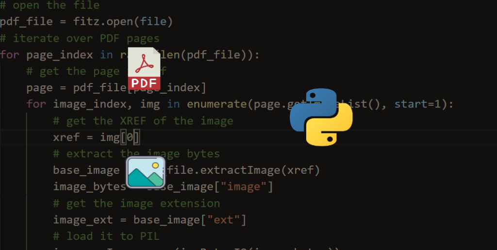 recover pdf images Python script extracting images from PDF in terminal