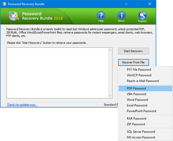 repair password protected pdf PDF password prompt dialog box screenshot