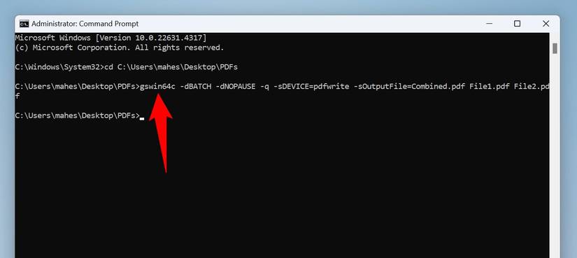 repair pdf after cloud sync Command prompt showing pdfinfo output for a PDF file