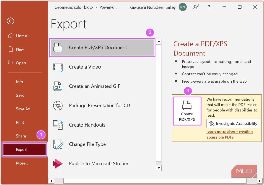 repair pdf exported from powerpoint PowerPoint export to PDF options dialog showing font embedding and resolution settings