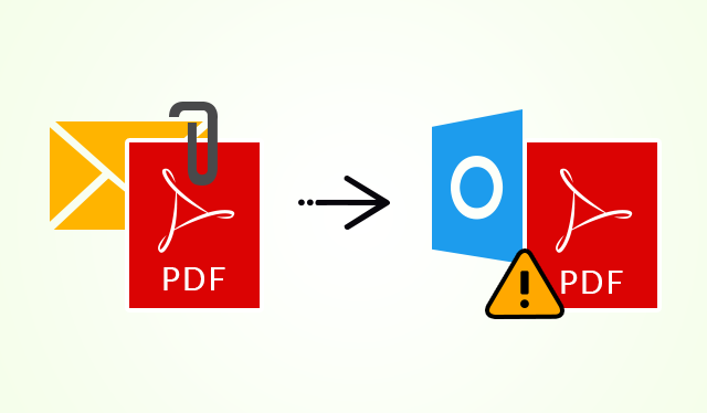 why pdf says damaged email attachment download arrow icon next to a PDF file